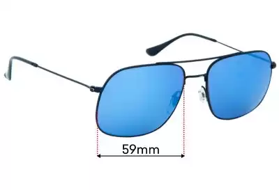 Ray-Ban RB3595 Andrea Replacement Lenses 59mm wide 