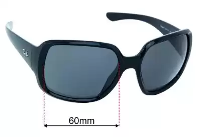 Ray-Ban RB4347 Lentes de Repuesto 60mm wide 