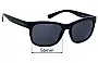 Sunglass Fix Lentes de Repuesto para Coach HC8212 - 56mm Wide 