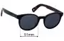 Sunglass Fix Lentes de Repuesto para Paul Smith Wayden - 51mm Wide 