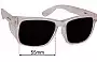 Sunglass Fix Replacement Lenses for Frontside Pro Choice - 55mm Wide 