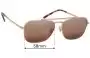 Sunglass Fix Ersatzgläser für Ray-Ban RB3636 New Caravan - 58mm Wide 