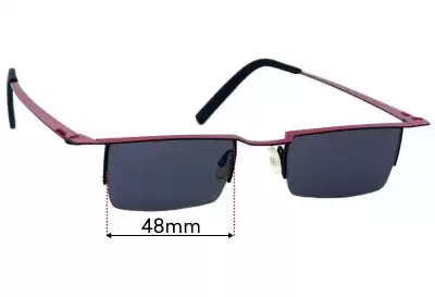 Theo Agria Replacement Lenses 48mm wide 