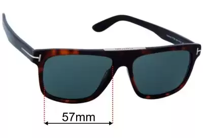 Tom Ford Cecilio TF628 Replacement Lenses 57mm wide 