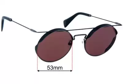 Yohji Yamamoto YY7019 Replacement Lenses 53mm wide 