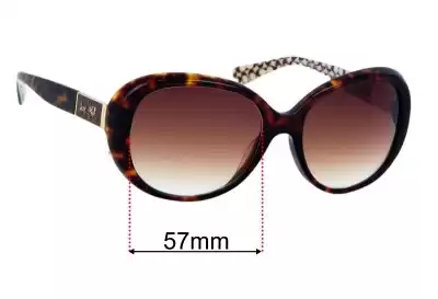 Coach HC8120F Replacement Lenses 57mm wide 