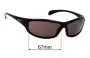 Sunglass Fix Replacement Lenses for Dirty Dog Swivel - 67mm Wide 