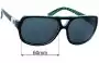 Sunglass Fix Replacement Lenses for Electric Bickle - 60mm Wide 
