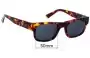 Sunglass Fix Replacement Lenses for Epokhe UZI - 50mm Wide 