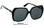 Sunglass Fix Replacement Lenses for Gucci GG0533SA - 56mm Wide 