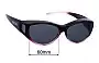 Sunglass Fix Lentes de Repuesto para Jonathan Paul 0918 - 60mm Wide 