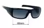 Sunglass Fix Replacement Lenses for Mako Indestructible 9578 - 68mm Wide 