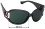 Sunglass Fix Lentes de Repuesto para Michael Kors M6700S MK Charm - 64mm Wide 