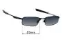 Sunglass Fix Verres de Remplacement pour Oakley Socket 4.0 - 53mm Wide 