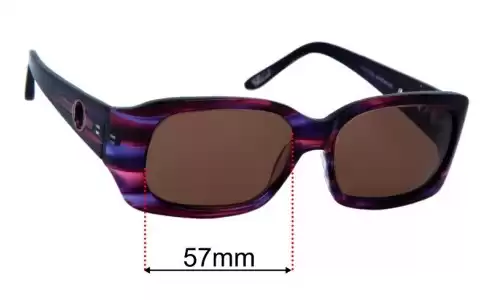 Oroton Majorca Replacement Sunglass Lenses - 57mm Wide 