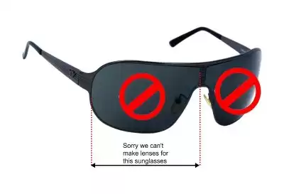 Police S8415 Replacement Lenses 95mm wide 