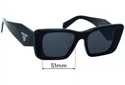 Prada SPR08Y-F Ersatzgläser 51mm wide 