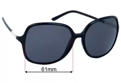 Prada SPR18M Replacement Lenses 61mm wide 