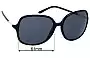 Sunglass Fix Ersatzgläser für Prada SPR18M - 61mm Wide 
