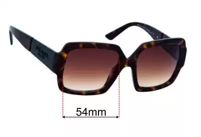 Prada SPR21X Ersatzgläser 54mm wide 