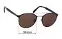 Sunglass Fix Ersatzgläser für Prada SPR62T & PR62TS - 54mm Wide 