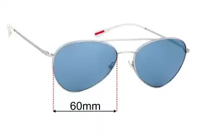 Prada SPS50S & PS50SS Ersatzgläser 60mm wide 