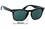 Sunglass Fix Lentes de Repuesto para Ray-Ban RB4487 Steve - 54mm Wide 