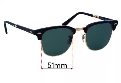 Ray-Ban RB2176 Folding Clubmaster Ersatzgläser 51mm wide 