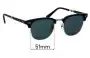 Sunglass Fix Replacement Lenses for Ray-Ban RB2176 Folding Clubmaster - 51mm Wide 