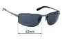 Sunglass Fix Lentes de Repuesto para Ray-Ban RB3239 - 2mm Nose Hole - 62mm Wide 