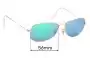 Sunglass Fix Replacement Lenses for Ray-Ban RB3362 Cockpit - 56mm Wide 