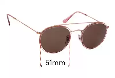 Ray-Ban RB3647-N Ersatzgläser 51mm wide 
