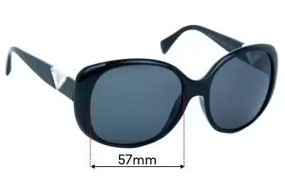 Prada SPR15O Ersatzgläser 57mm wide 