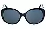 Prada SPR 15O Replacement Sunglass Lenses - Front View 