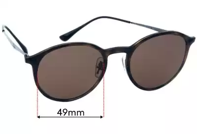 Ray-Ban RB4224 LightRay Ersatzgläser 49mm wide 