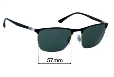 Ray-Ban RB3686 Ersatzgläser 57mm wide 