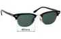 Sunglass Fix Lentes de Repuesto para Ray-Ban RB5154 Clubmaster - 49mm Wide 