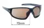 Sunglass Fix Replacement Lenses for Adidas A418 Evil Eye Evo L - 72mm Wide 