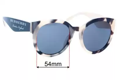 Burberry B 4260-F Replacement Lenses 54mm wide 