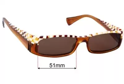 Alain Mikli A0418 Ersatzgläser 52mm wide 