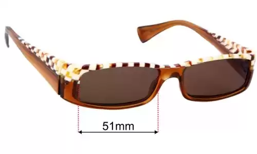 Alain Mikli A0418 Replacement Lenses 52mm wide 