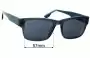 Sunglass Fix Verres de Remplacement pour Alex Perry AP Men Sun Rx 25 - 57mm Wide 