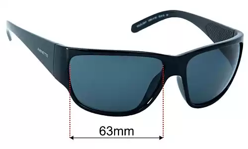 Arnette Wolflight AN4280 Replacement Lenses 63mm wide 