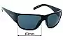 Sunglass Fix Replacement Lenses for Arnette Wolflight AN4280 - 63mm Wide 