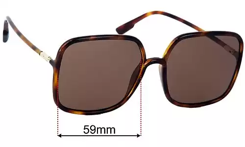 Christian Dior Sostellaire1 Replacement Lenses 59mm wide 