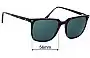 Sunglass Fix Replacement Lenses for Country Road CR Sun Rx 40 - 56mm Wide 