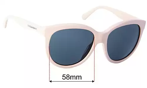Dolce & Gabbana DG4149 Replacement Lenses 58mm wide 
