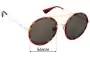 Sunglass Fix Ersatzgläser für Gucci GG0061S - 56mm Wide 