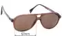 Sunglass Fix Ersatzgläser für Italia Independent IS016 - 57mm Wide 