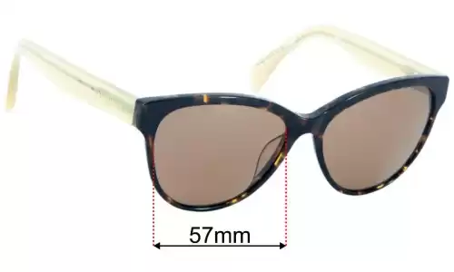 Karen Millen  Km Sun Rx 10 Replacement Lenses 57mm wide 